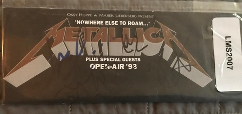Metallica fully signed - metallica,