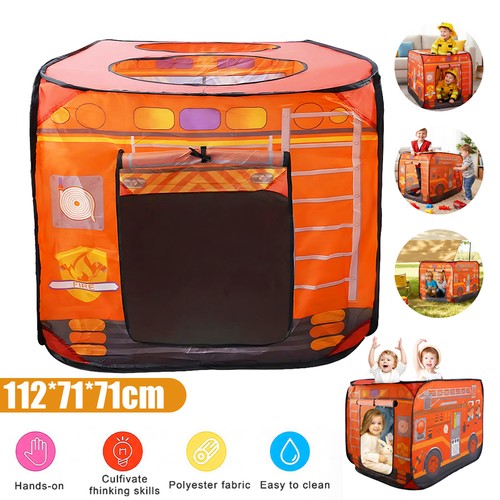 Kids fire truck play - play, tent