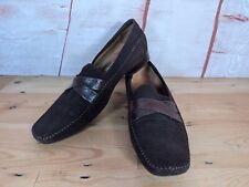 Gucinari Mens Brown Suede Slip