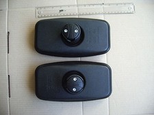 2 x Slim Wide Angle 'E' Mirror 8½" x 4½" blind spot Canter Truck Fit 10-20mm Arm
