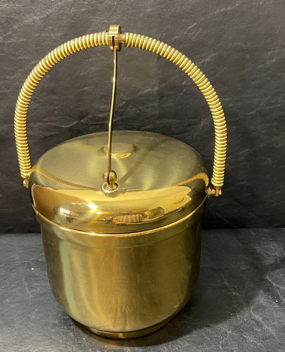 Brass bronze ice bucket - bucket, farber