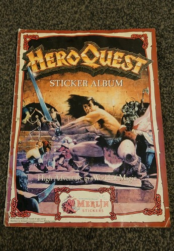Heroquest sticker album - heroquest, 1991