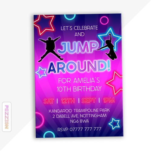 Personalised jump party - personalised,
