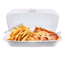 Pizza Slice And Chips in