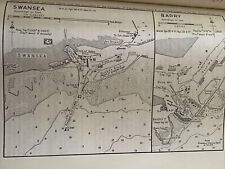 VINTAGE SEA CHART / NAUTICAL MAP 1961 - Swansea & Barry - To Frame?