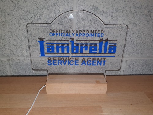 Lambretta dealer sign led - ,