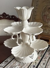 A Gorgeous Vintage Royal Creamware Originals Etagere Tulip Centerpiece -  Rare