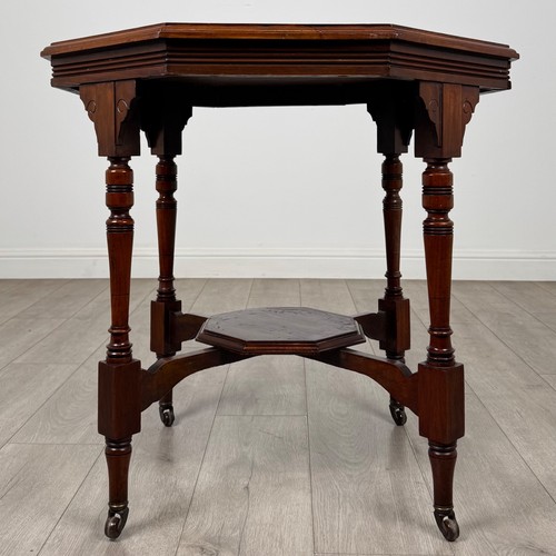 Antique octagonal mahogany - antique,