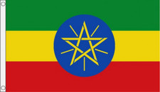 ETHIOPIA FLAG 5' x 3' With
