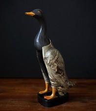 Vintage Plastic 1950’s Dandy Duck Clothes Brush In Stand - Made In England