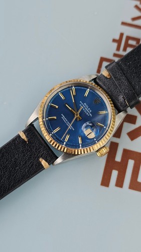 Rolex datejust 1601 blue - datejust,