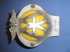 2 x vintage AA grille badges