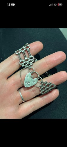 925 gate bracelet - , heart