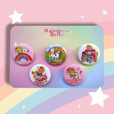 Rainbow brite Pin Badge Button