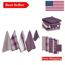 Everyday Collection Foodie Kitchen Set - 5 Pcs Cotton Dishtowels & Dishcloth ...