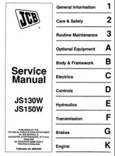 JS150W, JS130W JCB Wheeled