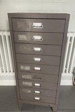 Vintage drawer engineers filing cabinet collectors industrial Bisley? retro Stor