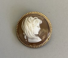 9ct Gold Hand Carved Cameo