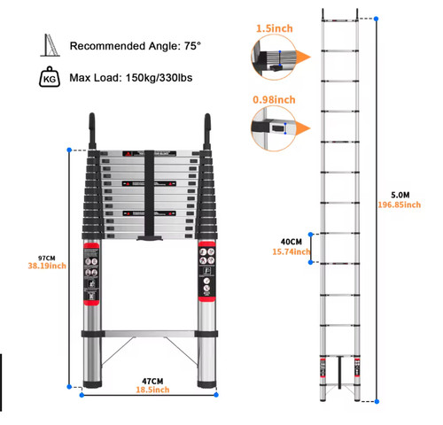 8m heavy duty - 2.6m-3.8m,