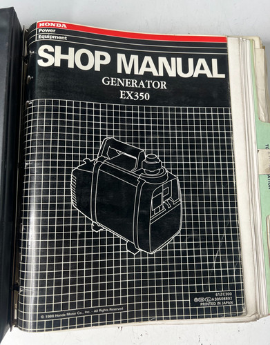 Honda generator shop manual - honda,