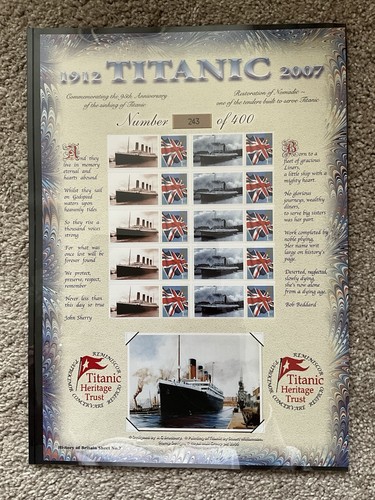 Titanic 95th ann - gb, ann.