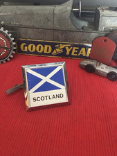 Vintage Car Badge - SCOTLAND Car Grille Badge - Scottish Car Grill Badge