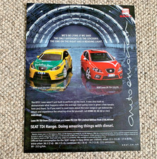 SEAT LEON FR TDi 170 BTCC - FRAMEABLE COLLECTIBLE ORIGINAL CLASSIC CAR ADVERT