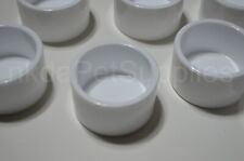 Bird Cage Round Plastic Food Pot Feeder for Egg Food, Seed, Grit, aviary canary