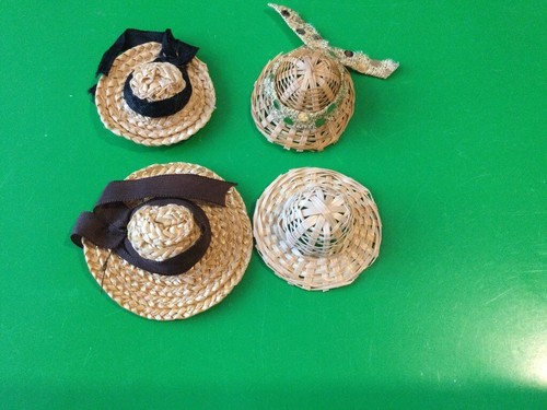12th dolls house straw hats - dolls,