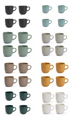 Set mugs 420ml stoneware - set,