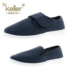 MENS DR KELLER WIDE FIT DECK SHOES CANVAS PUMPS PADDED PLIMSOLLS ESPADRILLE SIZE