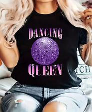 Dancing Queen T-Shirt 70s Costume Retro Disco 80s Style Unisex Party Tee Top