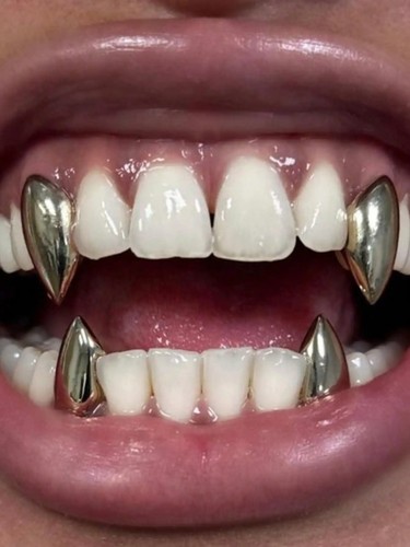 4pcs vampire tooth decorations - 4pcs,