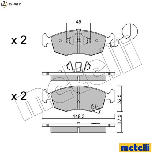 Brake pad set disc - pad,