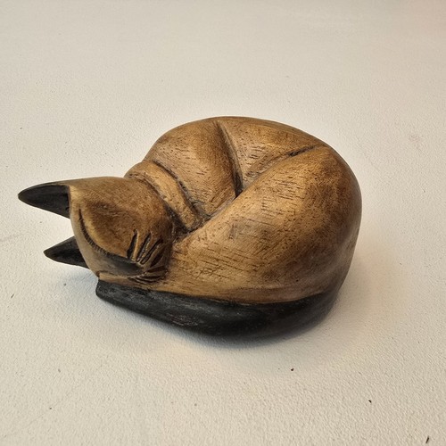 Hand carved wooden sleeping - hand,