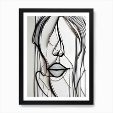 Wire Sculpture Art Print