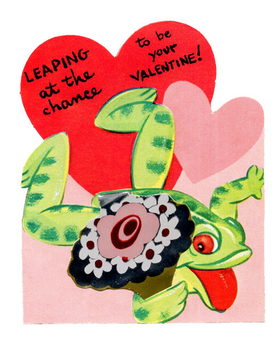 Vintage valentine card - vintage,