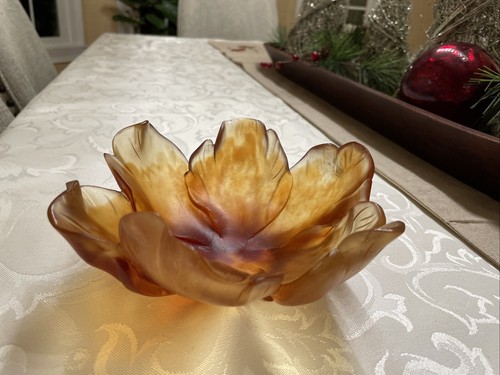 Daum pate verre tulip bowl - daum,