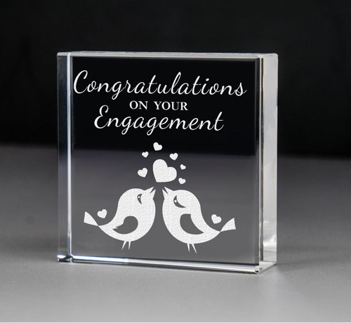 Engraved congratulations - engraved, on