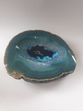 Sizable Blue Agate Geode Slice
