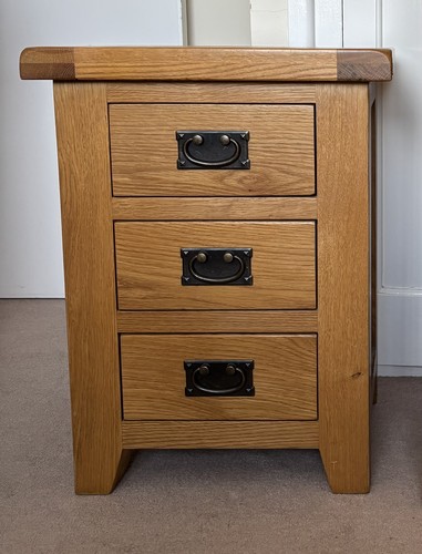 Oak furniture land bedside - oak,