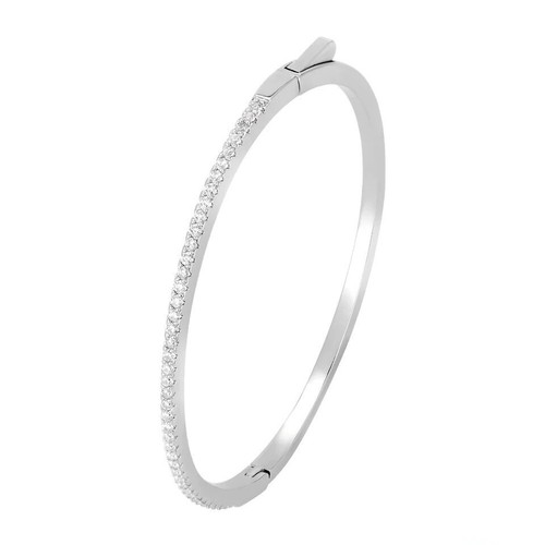 1ct bangle bracelet - white, gold