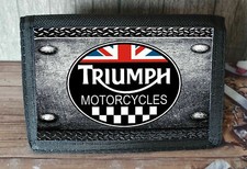 Retro Triumph Motorcycle Oil Can Nylon Wallet Ideal Xmas Gift/Stocking Filler xx