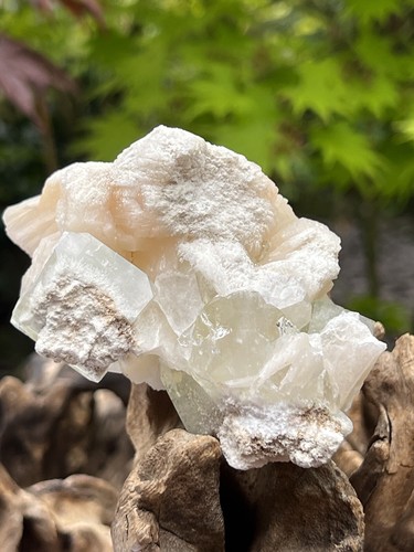 Green large cubic apophyllite - green,