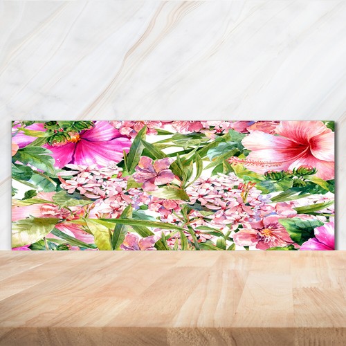 Kitchen glass splashback - kitchen,