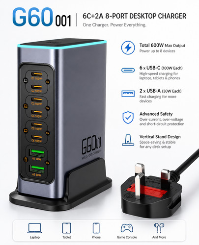 660w gan usb charger - 660w,