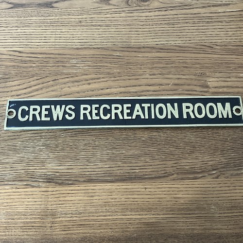 Crews recreation room - room, brass