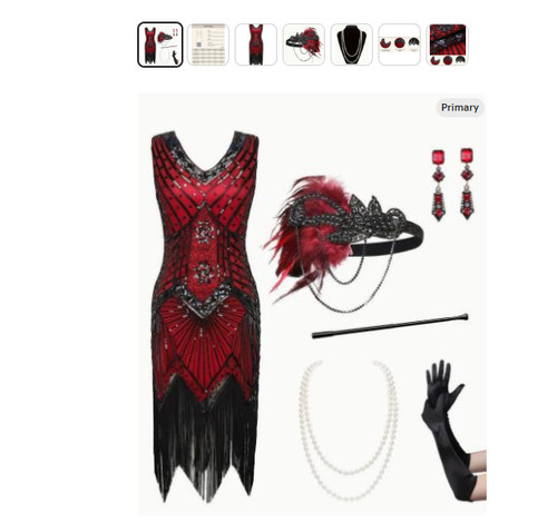 Flapper 1920s dress - flapper,