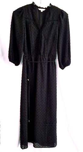 Love roses black dobby - black,