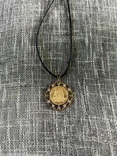 Three Graces 22ct Gold Sovereign Pendant; Natural Diamonds